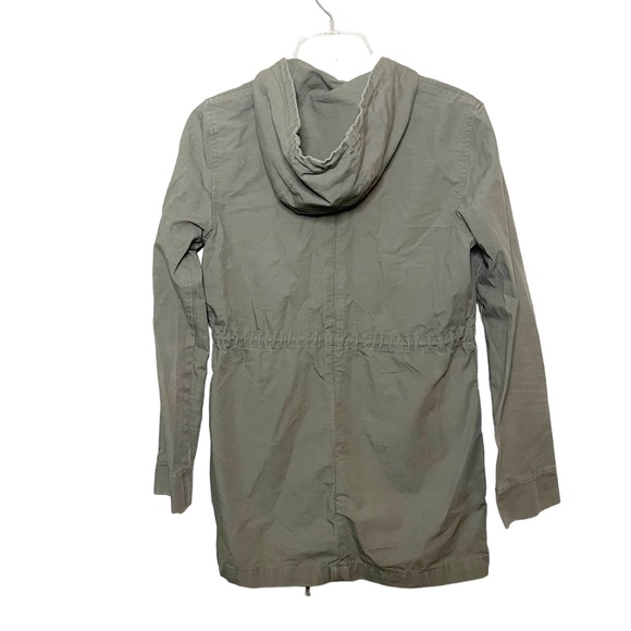 Marine Layer Olive Green Utility Jacket Full Zip Drawstring Waist - Picture 2 of 5